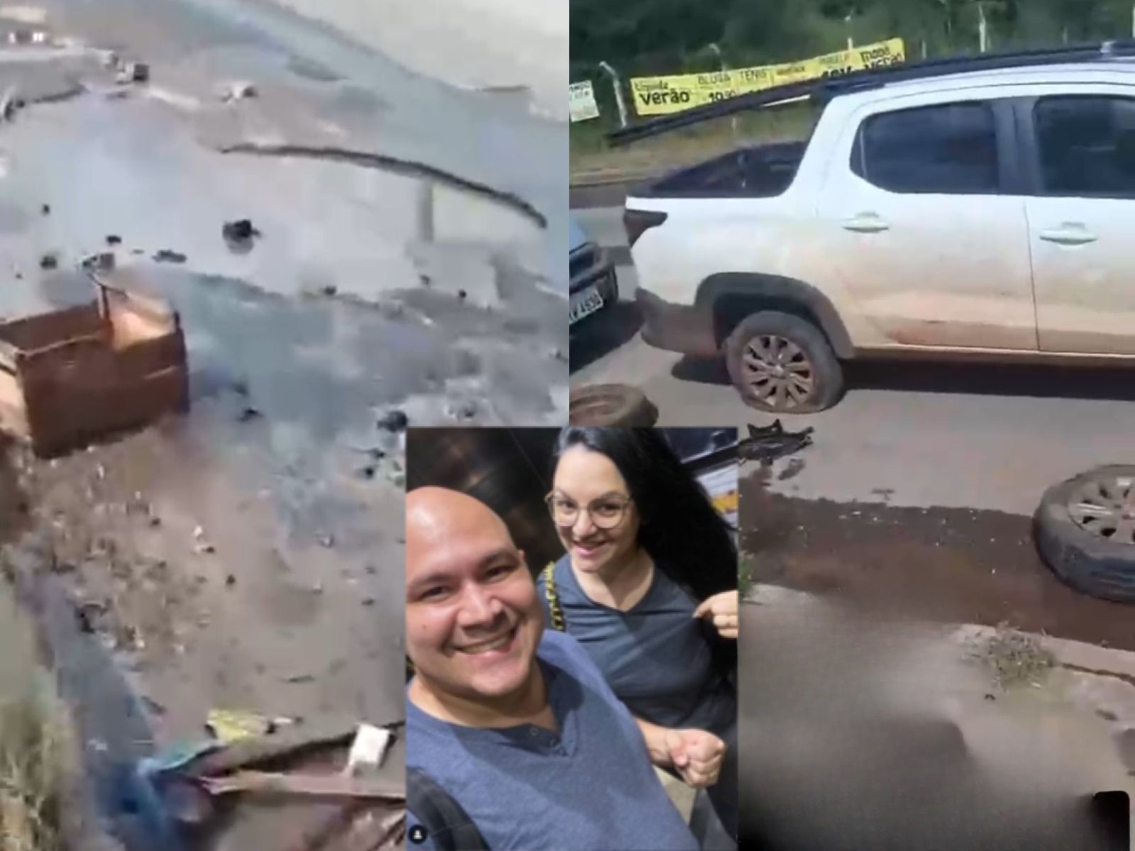 CONTRIBUINTE REVOLTADO POSTA VÍDEO DE CARRO QUE CAIU NO BURACO DIZENDO QUE CUIABÁ ESTÁ LARGADA E QUE “ABÍLIO SÓ CUIDA DO BURACO DELE”