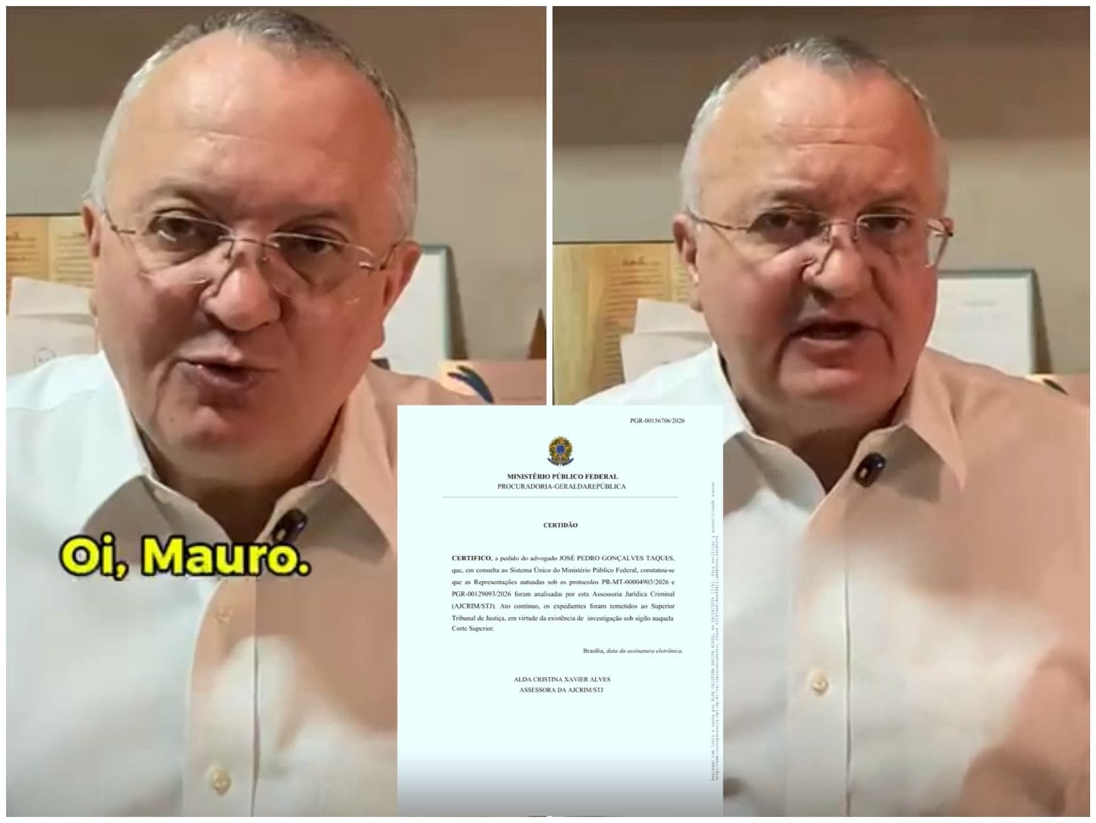 BOMBA: Pedro Taques revela investigação do STJ contra Mauro Mendes e desafia: "Me processe se for mentira!"